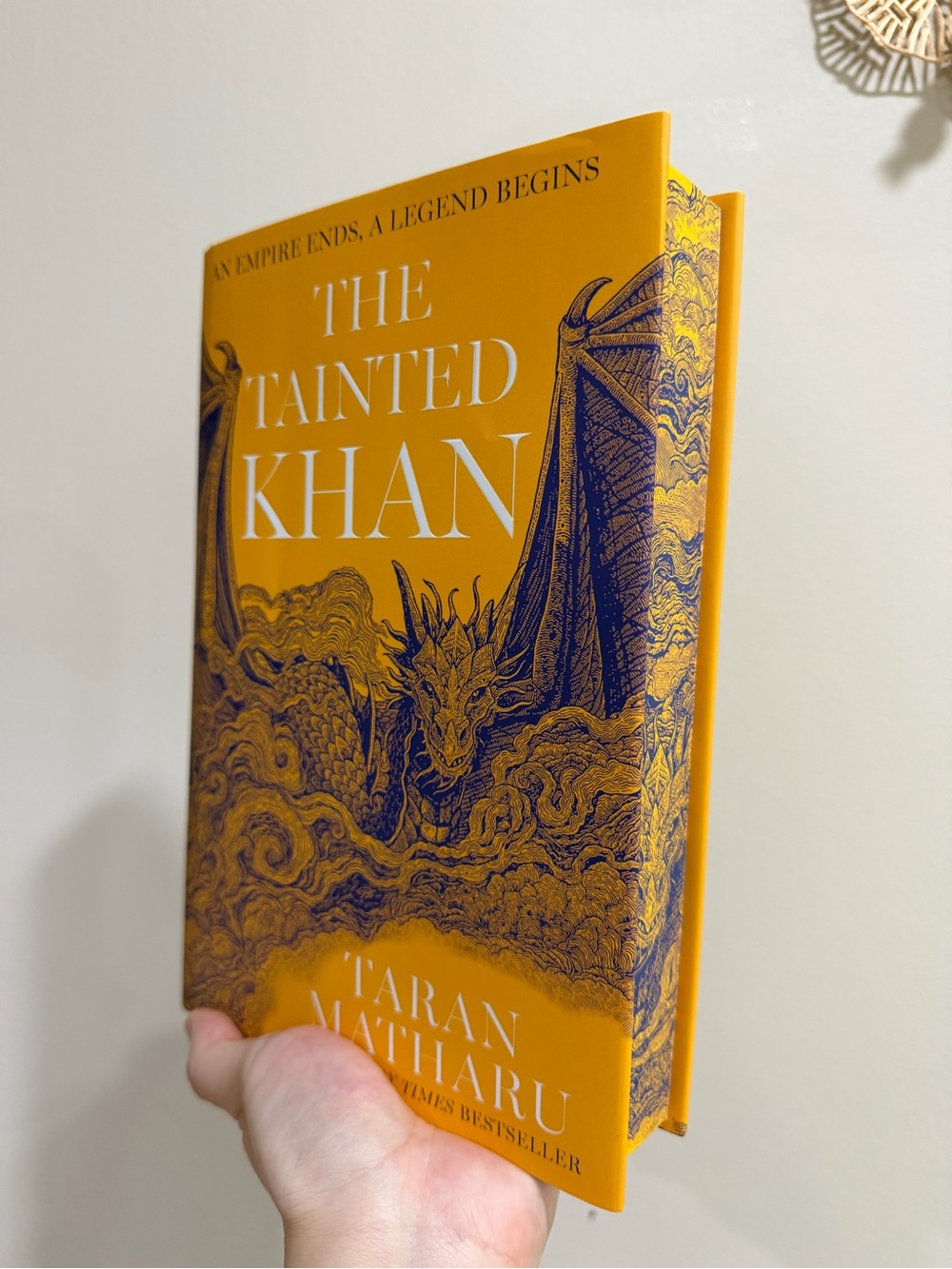 The Tainted Khan by Taran Matharu Signed The Broken Binding  Sprayed Edges